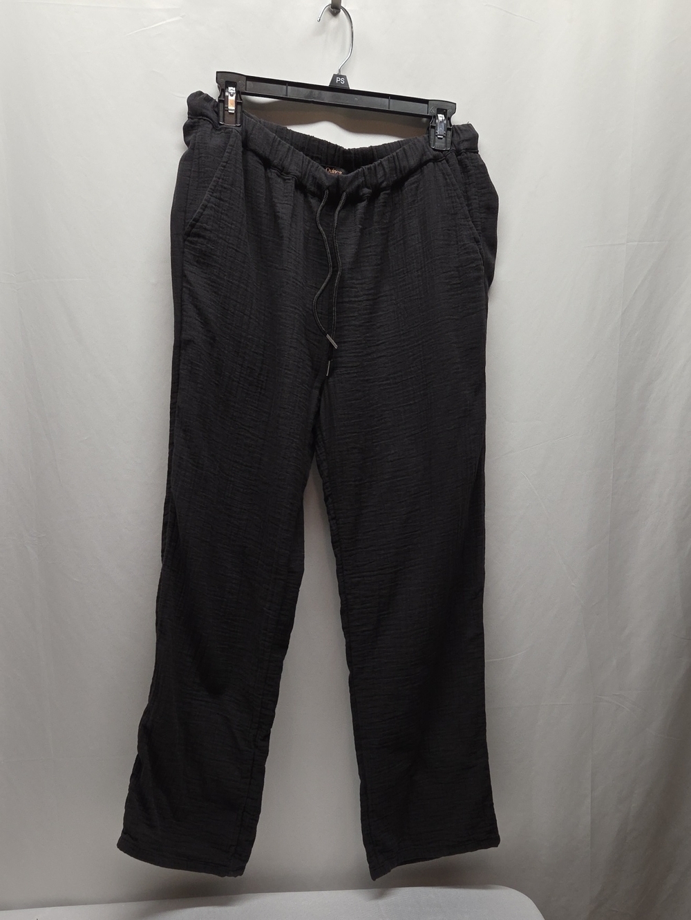 Quince Dark Gray Drawstring Relaxed Joggers Leisurewear Vacation 100% Cotton